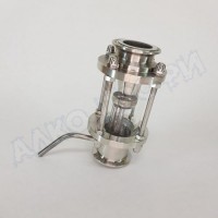 Диоптр 1,5" со встроенным узлом отбора выход трубка 8мм