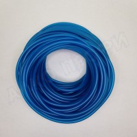 Шланг 10*6,5 мм ПВХ жёсткий под быстросъём синий