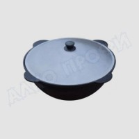 Казан чугунный с крышкой 16л